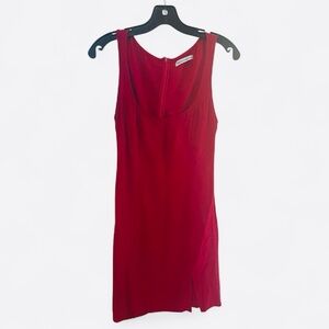 Reformation Scarlet Sleeveless Mini Dress